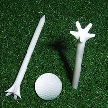 50 piezas de 70mm blanco pelota de Golf de madera Tee deportes al aire libre de madera camisetas 2024 - compra barato