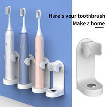 Electric Toothbrush Holder Bathroom Wall Mounted Toothbrush Stand Plastic Rack Organizer Bathroom Storage Supplies 2024 - buy cheap