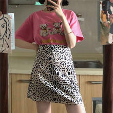 Summer Skirt Suit Female 2021 New Fashion Two-piece Short T-shirt + High Waist Bag Hip Skirt Set for Women 2024 - buy cheap