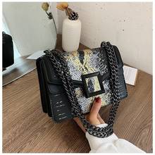 Autumn/Winter 2020 new European and American retro high-quality chain shoulder bag ladies all-match messenger small square bag 2024 - buy cheap