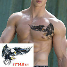 Pegatina de tatuaje temporal a prueba de agua, alas de águila voladora, tatuaje de pájaro, transferencia de agua, tatuaje falso, tatuaje flash, mujer, hombre, niño, 14,8x21 cm 2024 - compra barato