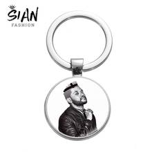 SIAN Hip-Hop Style Keychains Singer-songwriter The Weekend Glass Poster X.O Letter Print Handmade Key Chain Fashion Jewelry Gift 2024 - buy cheap