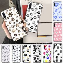 0 dog footprint Paw Phone Case For Samsung A40 A31 A50 A51 A71 A20E A20S S8 S9 S10 S20 Plus note 20 ultra 2024 - buy cheap