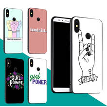 Funda de Girl power Feminist para Xiaomi Redmi Note 9, 7, 8 Pro, 9S, 8T, 9A, 9C, Mi Note 10 Lite, A3, POCO X3, F2 Pro 2024 - compra barato