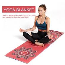 185*63cm Yoga Mat with Bag Towel Cover Folding Non-slip Portable Yoga Pilates Pad Blanket Home Gym Fitness Sport Equipments 2024 - buy cheap