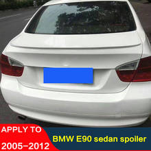 Ceyusot para bmw e90 4 porta sedan spoiler 05-12 bmw série 3 318i 320i 325i tronco do carro traseiro lábio asa abs cauda fin reequipamento acessórios 2024 - compre barato