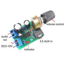 1pc LM386 10W Audio Amplifier Board Mono 3.5mm DC 3-12V Volume Control 2024 - buy cheap