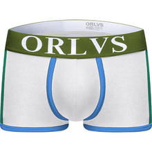 2020 orlvs marca men boxer underwear novo algodão u bolsa sexy cuecas cueca algodão calças boxer shorts masculino calcinha or101 2024 - compre barato