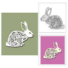 New 2021 Lovely Flower Bunny Animal Metal Cutting Dies for DIY Scrapbooking and Card Making Decorative Embossing Craft No Stamps 2024 - buy cheap