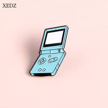 XEDZ new blue flip phone brooch fashion  commemorative game console badge denim clothing backpack pendant jewelry 2024 - buy cheap