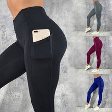 Women Sexy Slim Fitness High Waist Leggings Push Up Pocket Workout Sports Jogging Leggins Fashion Quick-dry Pencil Pants Skinny 2024 - buy cheap