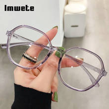 Imwete Polygon Glasses Frame Women Vintage Eyewear Men Anti-Blue Light Computer Spectacle Gradient Eyeglasses Frames 2024 - buy cheap