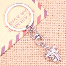 New Fashion Keychain 19x15mm panther leopard head Pendants DIY Men Jewelry Car Key Chain Ring Holder Souvenir For Gift 2024 - buy cheap