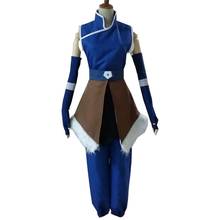 Disfraz de Anime Avatar The Legend of Korra, disfraz de Halloween, kimono japonés, delantal, vestido personalizado, 2020 2024 - compra barato