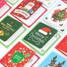 24pcs Creative Merry Christmas Small Greeting Cards Kids Mini Christmas Greeting Cards New Year Postcard Gift Card Xmas Party 2024 - buy cheap