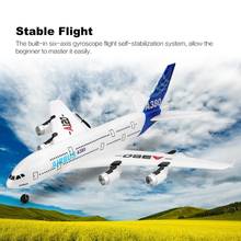Airbus-avión teledirigido de ala fija, aeromodelado, Control remoto, juguetes de vuelo de seis ejes, 2021 GHz, 3 CANALES, A120-A380, nuevo, 2,4 2024 - compra barato