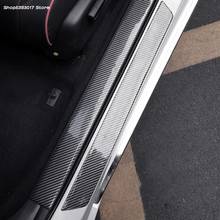 For Subaru Forester 2018 2019 2020 2021 Carbon Fiber Car Door Sill Anti Scratch Strip Cover Car Door Sill Protector Film 2024 - buy cheap