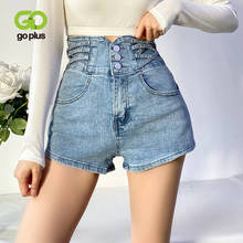 GOPLUS Shorts Summer Denim Woman Blue Black Shorts Ladies  High Waist Short Femme Jeans Spodenki Damskie Moda Szorty 2024 - buy cheap