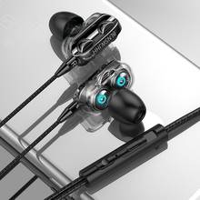 6D In-Ear Stereo High Bass Headphone In-Ear 3.5MM Wired Earphones Metal HIFI Earpiece With MIC For Xiaomi Samsung Huawei Phones 2024 - buy cheap