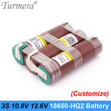 Turmera 3S 10.8V 12.6V 18650 Battery 30a 3000mah Battery HG2 18650 Rechargeable Lithium Battery for screwdriver battery shurika 2024 - buy cheap