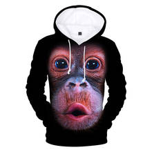 Orangutan 3D Hoodies Men/Women 2020 New Fashion Casual Pullover Sweatshirt 3D Print Orangutan Men's 3D Hoodie Top coats 2024 - buy cheap