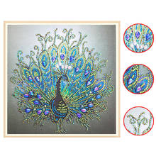 "peacock" special Shaped drill 5D Diamond Embroidery Diamond Mosaic Round Diamond Painting Cross Stitch Kits Home Decoration 2024 - buy cheap