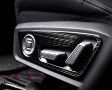 Для Audi A6 C8 2019 автомобильный Стайлинг сиденье регулировка кнопки памяти переключатель панель Крышка отделка рамка наклейка интерьерные аксессуары 2024 - купить недорого