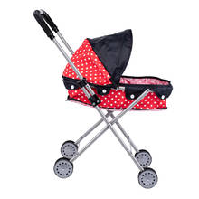 Cochecito de bebé plegable de lunares, carrito con cesta y capucha para niños pequeños, regalo 2024 - compra barato