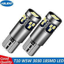 ASLENT 2pcs Canbus LED 194 168 T10 W5W 2016 18SMD LED Chips Error Free Car Interior Lights Reading Map Dome Lamp Auto Bulb 12V 2024 - buy cheap