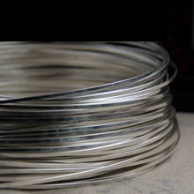 Alambre cuadrado de plata de ley 0,6 de 1,1mm a 999mm, accesorios de Cable para abalorios de plata esterlina, bricolaje 2024 - compra barato