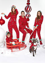 Рождественские пижамы для всей семьи; комплекты пижам; детская Рождественская одежда для сна для взрослых; одежда для сна; семейный повседневный комплект одежды с Санта-Клаусом 2024 - купить недорого