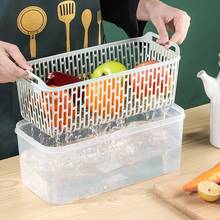 Food Storage Containers With Lids Kitchen Refrigerator Storage Seal Tank Plastic Separate Drain Basket Fresh Box Big Capacity 2024 - buy cheap