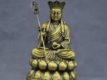 Zm 12 ''china estátua de buda bronze tibete princtigarbha bodisatva 2024 - compre barato