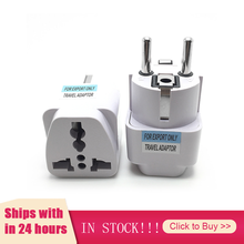 New Universal EU Plug Adapter International AU UK US To EU Euro KR AC Travel Adapter Electrical Plug Converter Power Socket