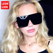 Leonlion quadrado feminino óculos de sol marca designer de luxo óculos de sol mulher/homem oversized feminino gafas de sol mujer vintage 2024 - compre barato