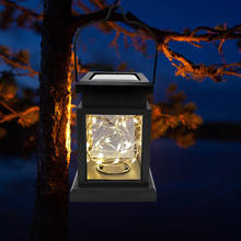 Lanterna solar impermeável pendurado luz solar ao ar livre rgb/branco quente led luzes da noite de segurança corda para a decoração do pátio do jardim 2024 - compre barato