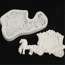 Horse Carriage Silicone Mold 3D Craft Wedding Fondant Cake Decorating Tools Chocolate Gumpaste Mold Sugarcraft Kitchen Molds 2024 - buy cheap