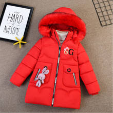Girls Winter Down Jacket Baby Warm Clothing Thick Coats Windproof Parka Children's Winter Jackets Kids Letter Winter Outerwear 2024 - buy cheap