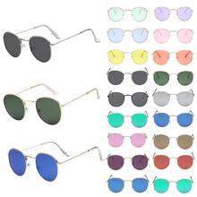 Óculos de sol polarizd 100%, unissex, marca de designer, redondo, espelhado, drive, gafas 2024 - compre barato