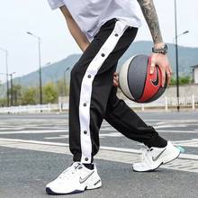 Dos homens joggers esporte correndo calças de fitness fivela completa esportiva treino moletom calças pista treinamento basquete 2024 - compre barato