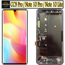 Pantalla LCD 6,47 Original para Xiaomi mi Note 10 Lite, Digitalizador de pantalla táctil, M2002F4LG, Mi Note 10 Pro, CC9 Pro 2024 - compra barato