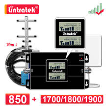 Repetidor de señal para teléfono móvil, amplificador de banda Dual Lintratek KW17L de 850 MHZ, 2G, 3G, GSM, CDMA, 4G, 850 mhz, 1700, 1900, 1800 2024 - compra barato