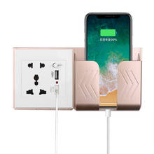 Smart Dual USB Port Home Wall Charger Adapter Phone Bracket EU Standard Plug Floor Socket Power Outlet Charging 2024 - buy cheap