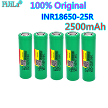 100% Оригинальный forSamsung 3.7V18650 2500 мА/ч, INR18650 25R 2500 мА/ч, 20A батарея уничтожения литиевые батареи отвертка фонарик 2024 - купить недорого