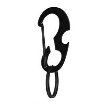 Porable Steel Buckle  Carabiner Buckle Keychain Hook Outdoor Safety Survival Accessory Black for Camping Hiking Equipment 2024 - buy cheap
