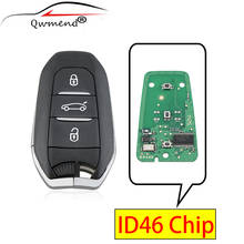 QWMEND ID46 Chip Car Remote Key for Peugeot 308 508 CITROEN C4 DS4 DS5 2010-2016 Smart Car Key 3 Buttons 433mhz 2024 - buy cheap