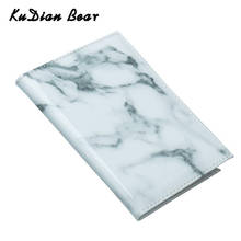 KUDIAN BEAR Travel Passport Cover Women Marble Pattern Passport Holder With SIM Card Holder PU Leather Porte Carte BIH087 PM49 2024 - buy cheap