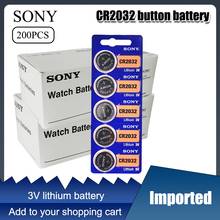 Sony-batería de litio para reloj, pila de botón CR2032 3V, calculadora, Control remoto, 200 unids/lote 2024 - compra barato