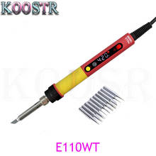 CXG E110W Electric Soldering Iron LCD Digital Adjustable thermostat Electric Soldering Iron Welding Repair with 10pcs Tip 2024 - buy cheap