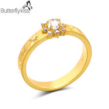 BK 925 Genuine Silver Rings For Women Star Shape White Topaz Anniversary Wedding Simple Party Zircon Jewelry Unique Design 2024 - buy cheap